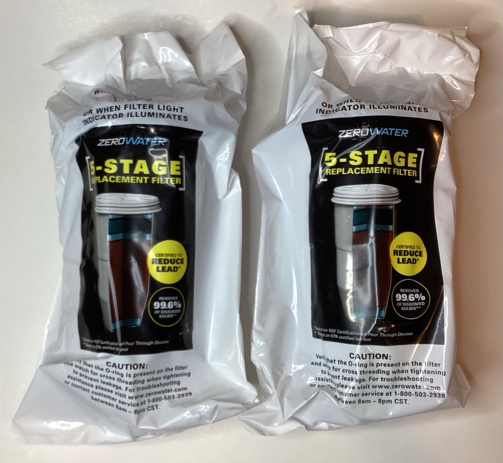NOB ZEROWATER PREMIUM 5-STAGE ION EXCHANGE FILTER TECHNOLOGY 2-PACK SEALED