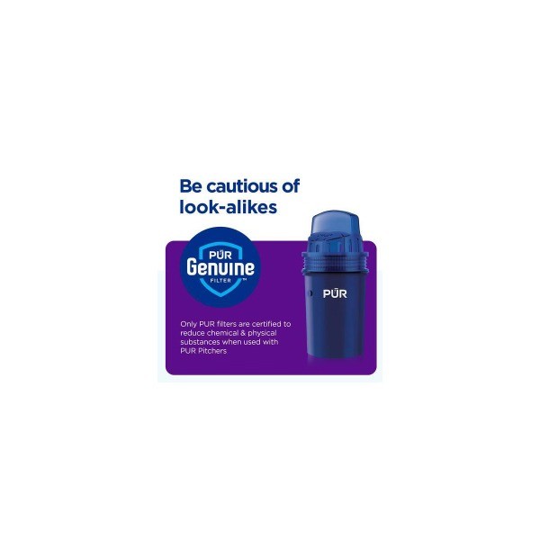 11 Cup Water Filtration Pitcher – Blue/White: BPA-Free, Plastic