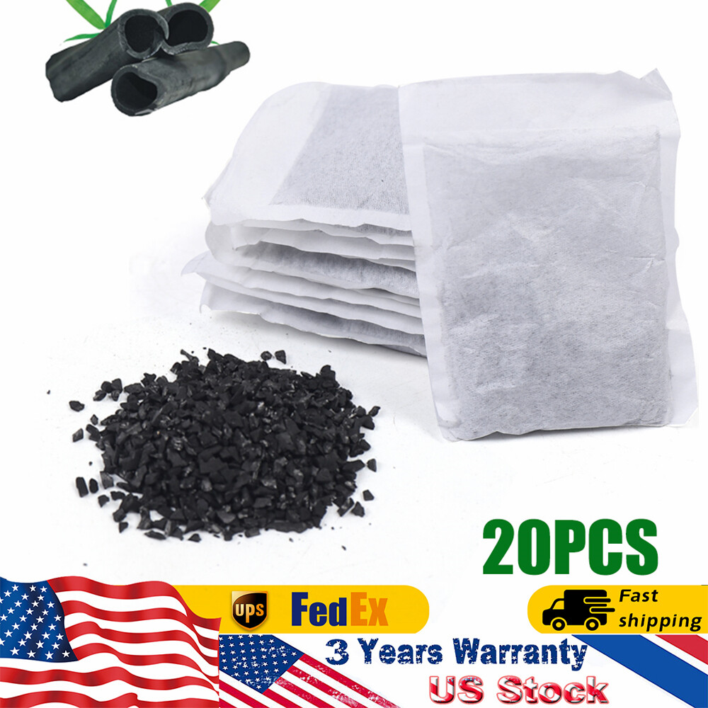 20 Pack Activated Carbon Charcoal Filter Bags Kit For Water Distiller Purifier