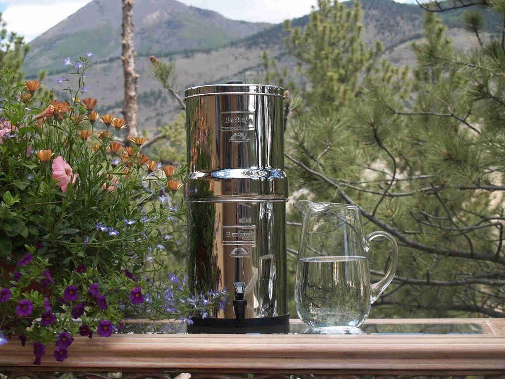 Big Berkey 2.25 Gallon Water Filter Stainless Steel With Stand Spigot Camping RV