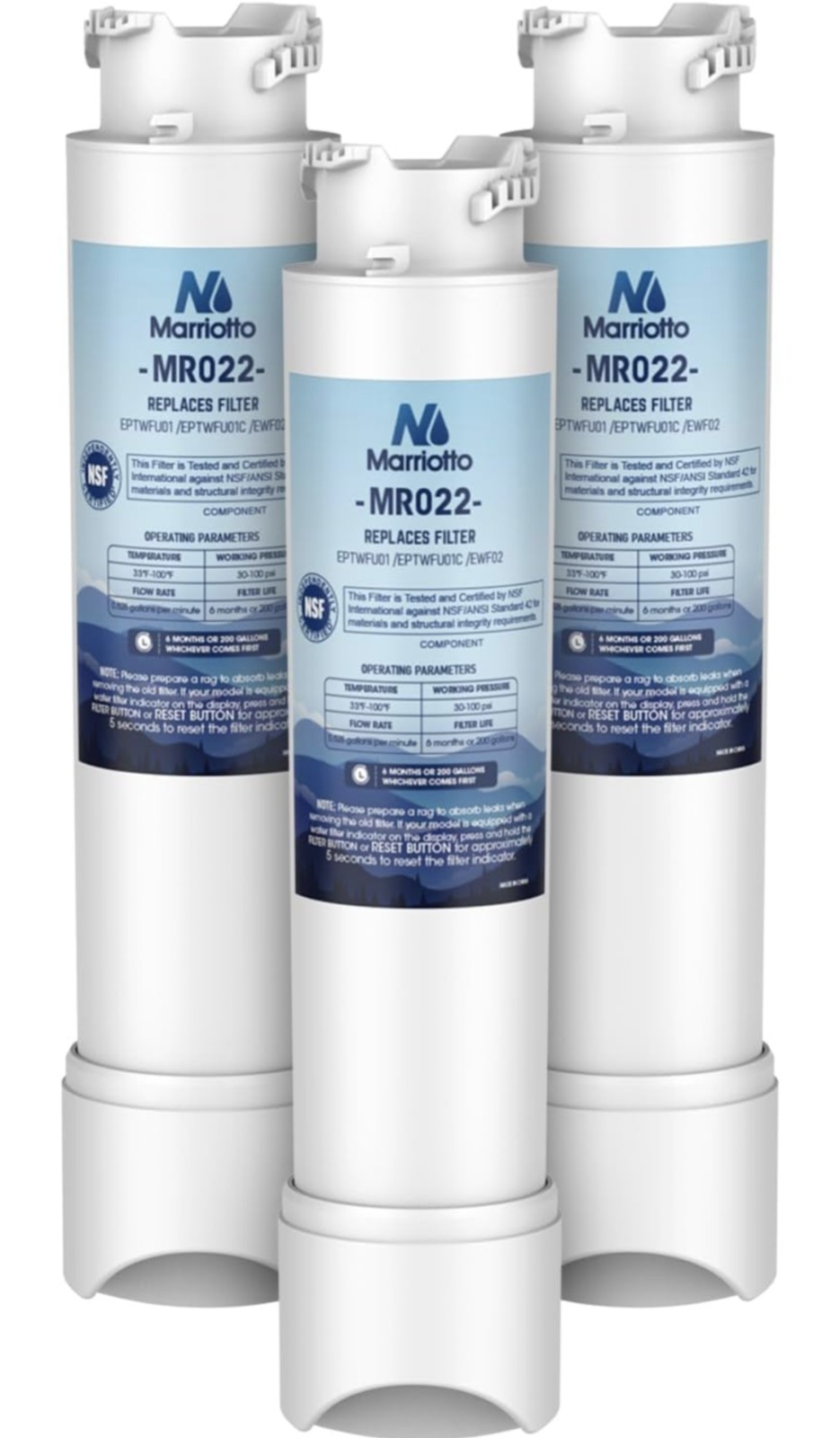 MARRIOTTO MR022 Water Filter Replacement, Compatible with Frigidaire…