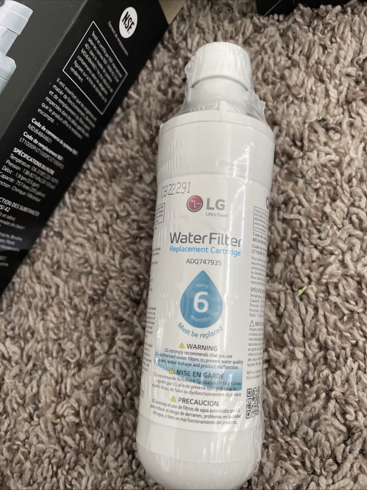 3 PACK Refresh Refrigerator Ice Water Filter For LG LT1000P ADQ747935 Brand New.