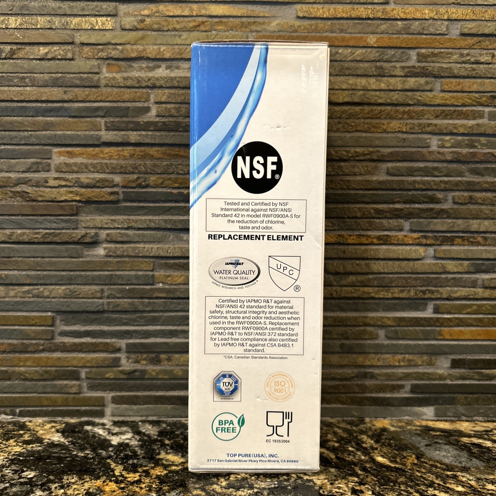 Golden Ice Pure Refrigerator Water Filter, #RWF1000A Sealed In Box