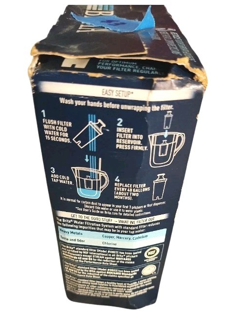 Brita Standard Replacement Filter 3 Pack Box 2 Months 40 Gallons