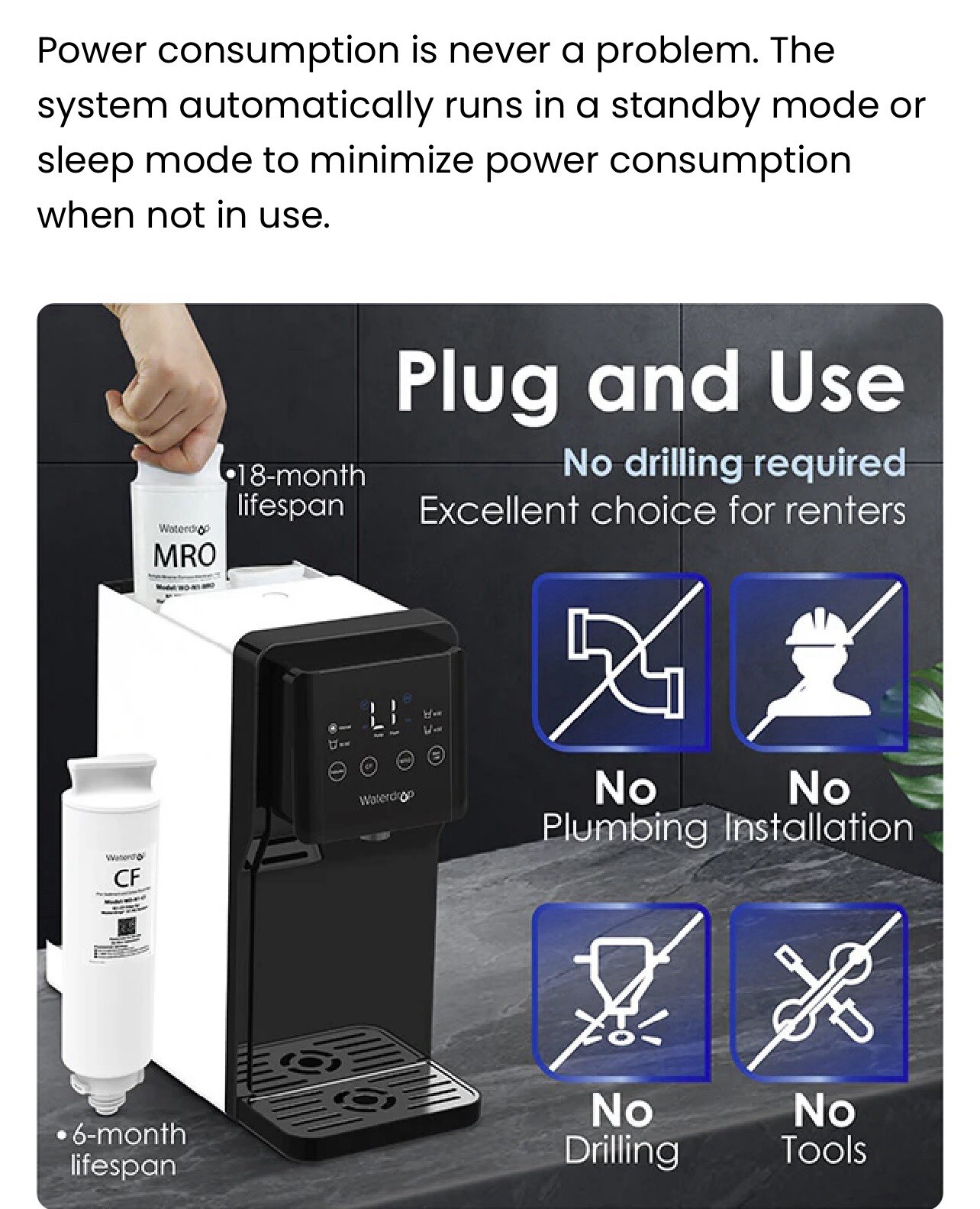 Water Drop Reverse Osmosis Purification System