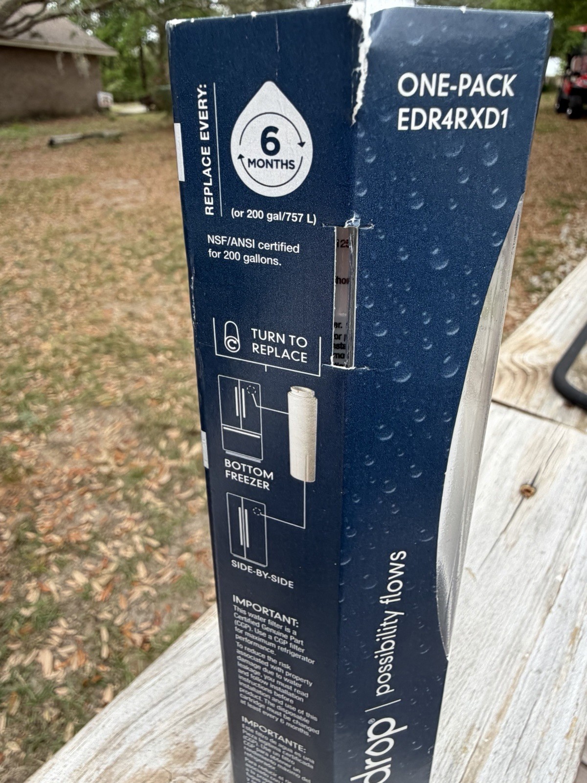EveryDrop Water Filter 4 – EDR4RXD1 Ice and Water Refrigerator NEW Reduces Lead