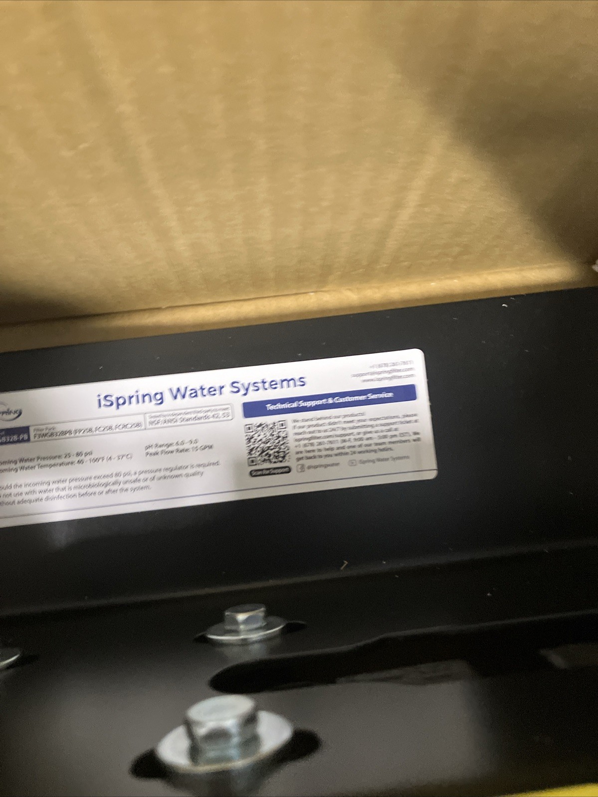 iSpring WGB32B-PB 3-Stage Whole House Filter 99% Lead Removal Ships Fast