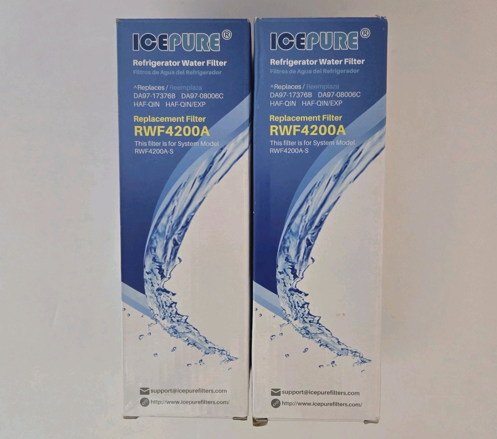 Share Ice Pure RWF4200A-S Refrigerator Water Filter Replacement Pack of 2