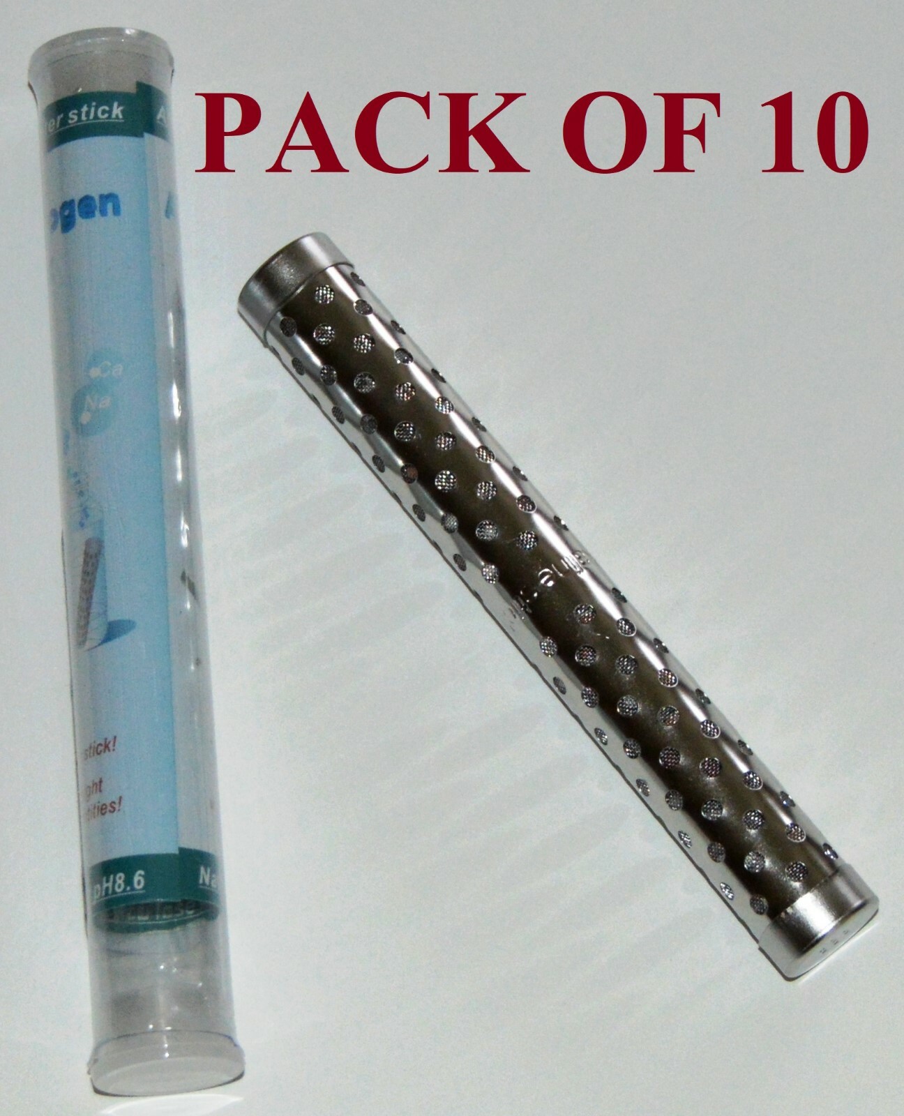 10 Pcs Water Alkaline Water Stick Ionizer PH Hydrogen Health Purifier Portable