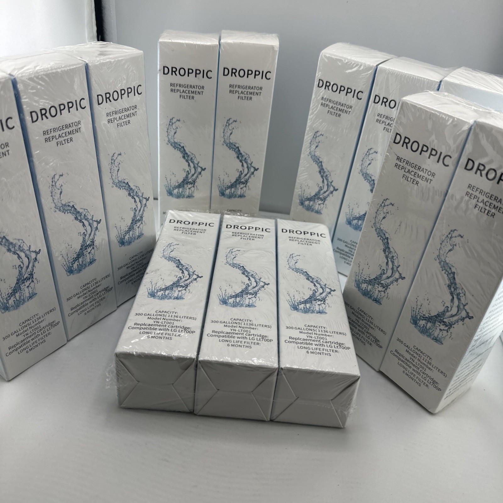 Droppic Refrigerator Replacement Filter, NEW, compatible with LG700P Lot Of 13