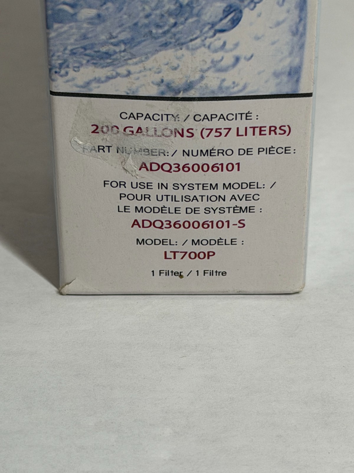LG LT700P Refrigerator Replacement Filter (ADQ36006101) B8