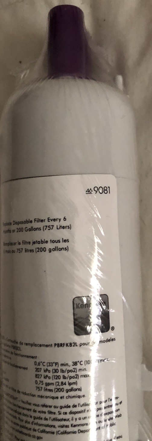 Kenmore 9081 Refrigerator Water Filter – White Factory Sealed No Box New