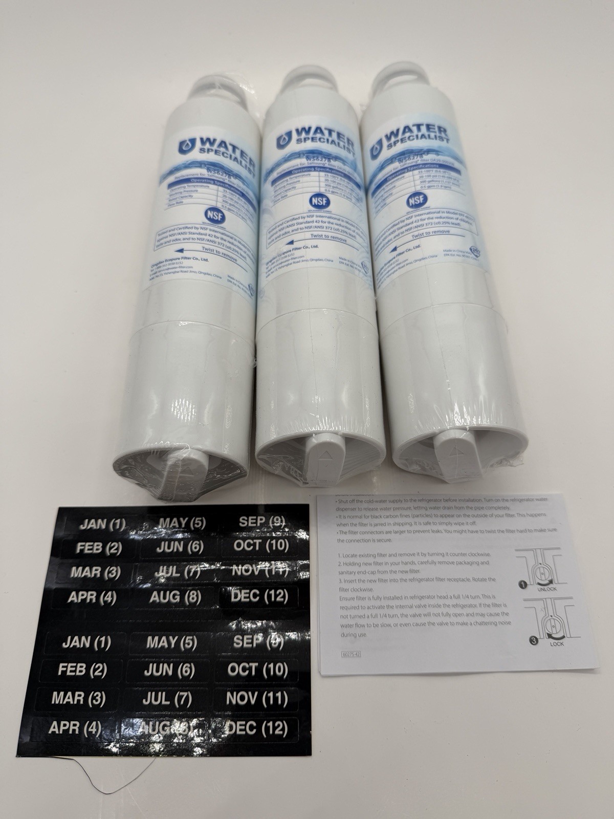 Waterspecialist replacement for Samsung DA29-00020B Refrigerator Water Filter,3P