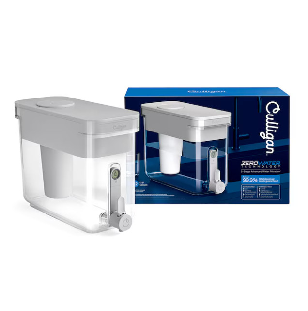 Culligan with ZeroWater Technology 32-Cup Gray Plastic Water filter Pitcher