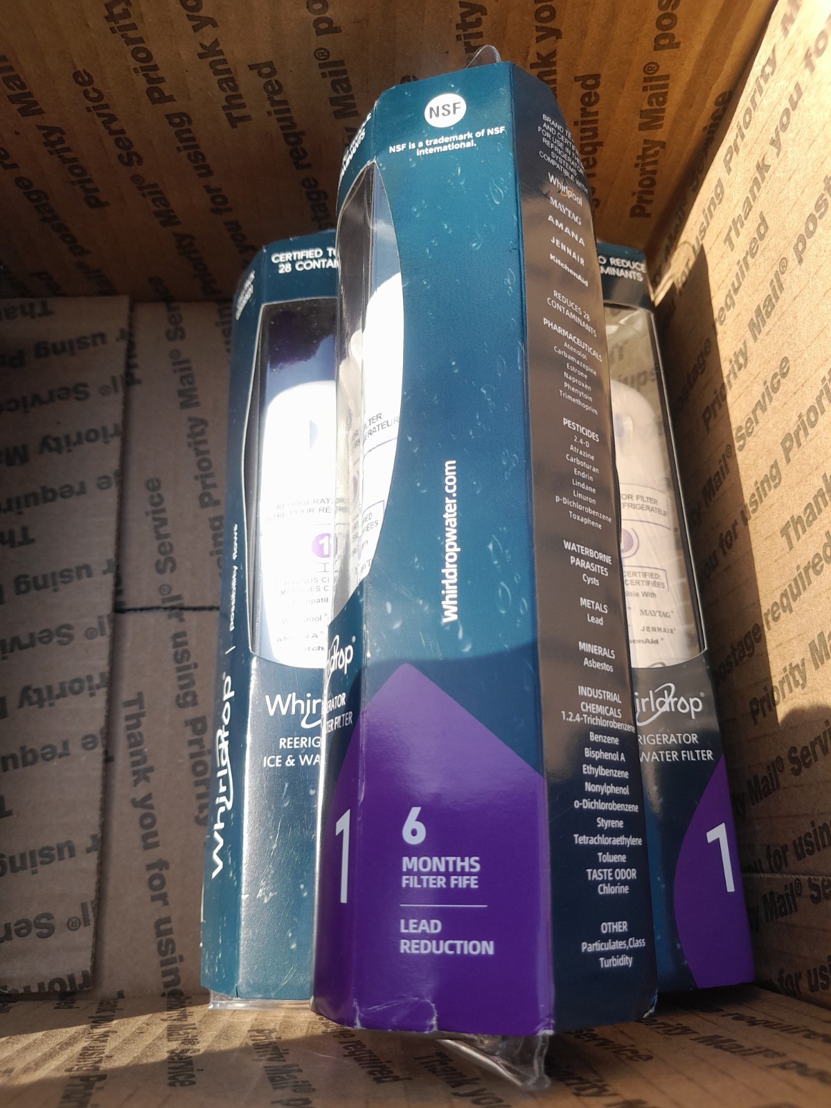 Set Of 4 Whirldrop #1 Refrigerator Ice and Water Filter Everydrop ΕDR1RXD1