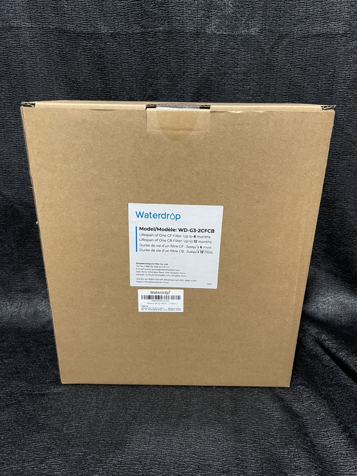 Waterdrop G3 Replacement Filter 1-Year Combo, Pack of 2 WD-G3-CF and 1 WD-G3-CB
