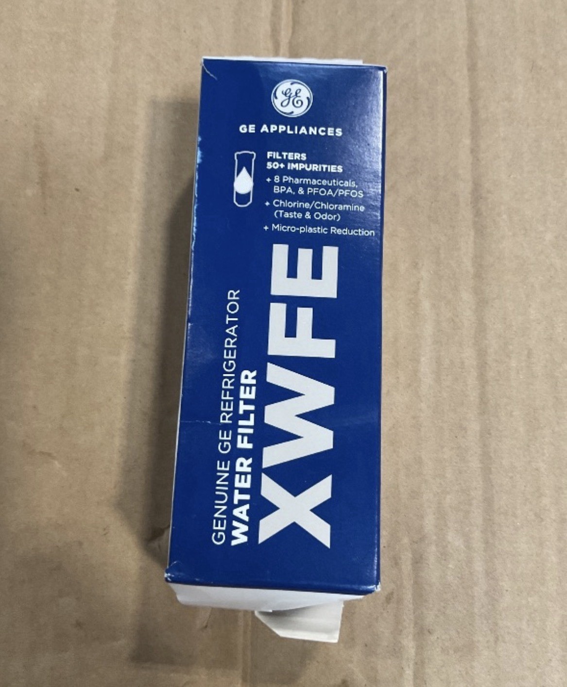 GE XWFE Refrigerator Water Filter, Genuine Replacement Filter(No Chip)