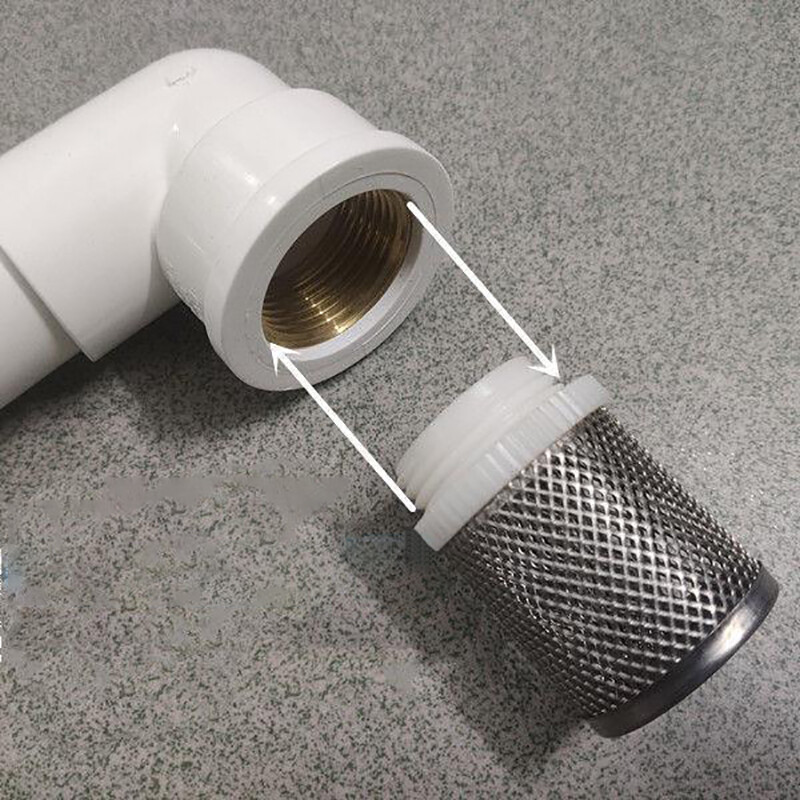 Male Thread Pipeline Filter Inline Water Pump Mesh Strainer Garden Pump Filter