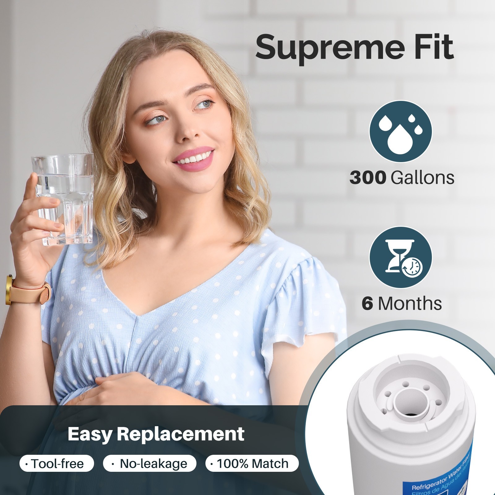 Fit For Maytag UKF8001 WRX735SDHZ01 WRX735SDHZ02 Water Filter 4 Pack Icepure