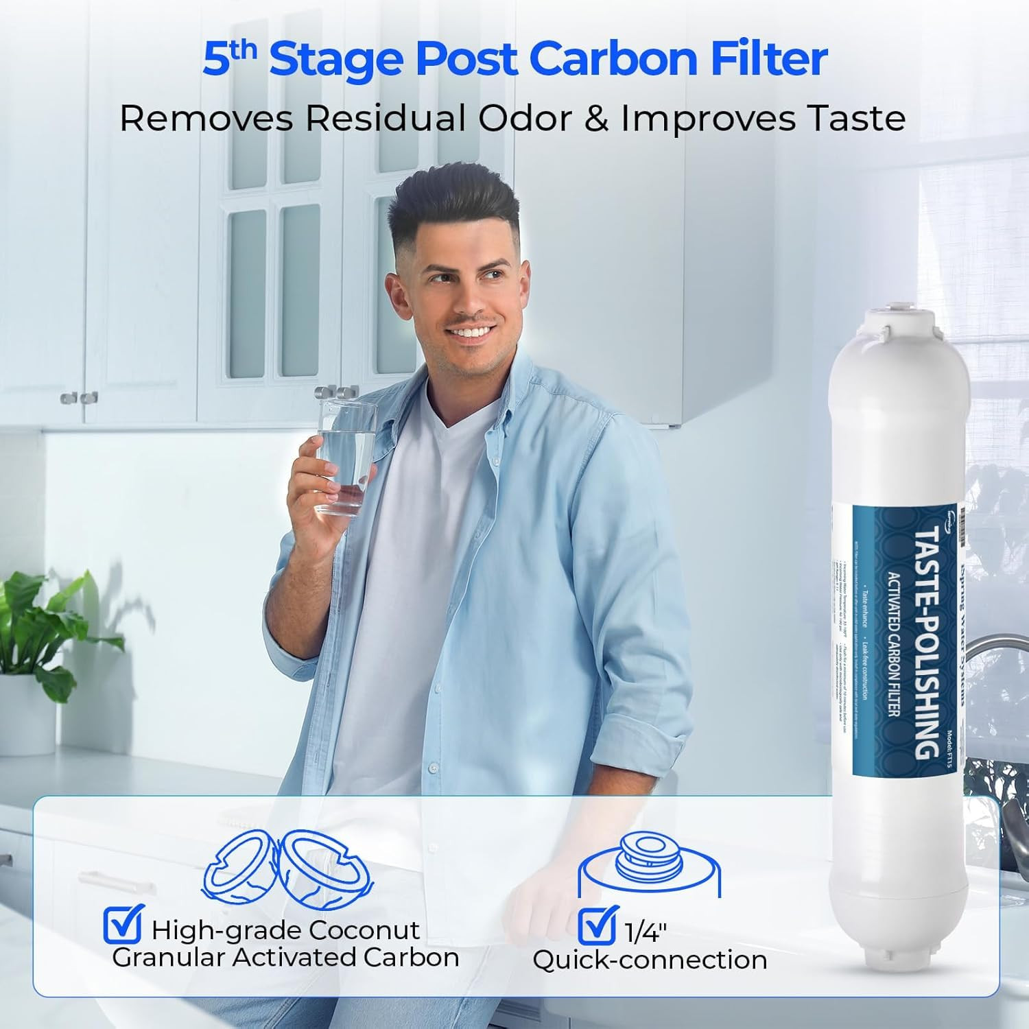 F9K NSF Certified 1-Year Reverse Osmosis Water Filter, Alkaline Remineralization