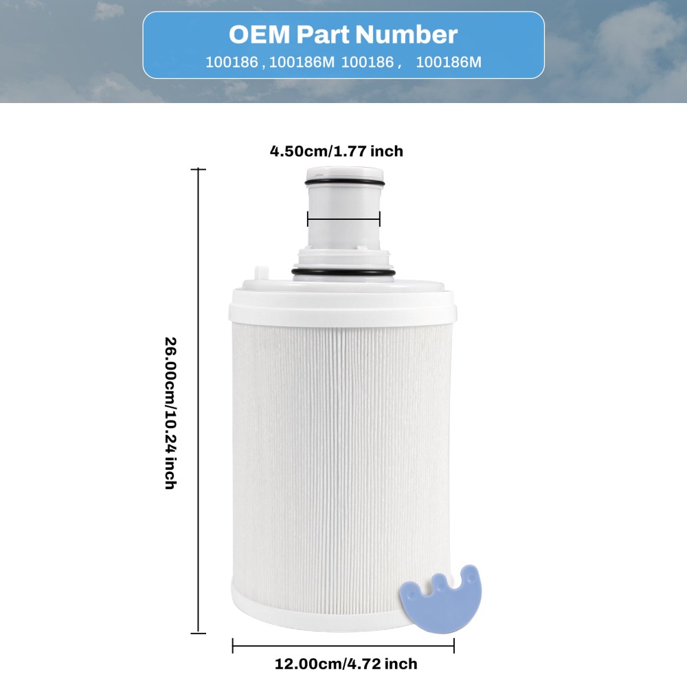 Fit 100186M eSpring UV Water Purifier Replacement Filter Cartridge UV Technology