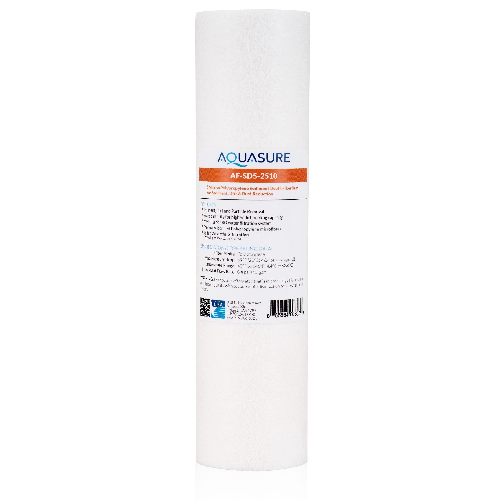 Complete 5 Stage Reverse Osmosis Replacement Filter Set with 50 GPD RO Membrane