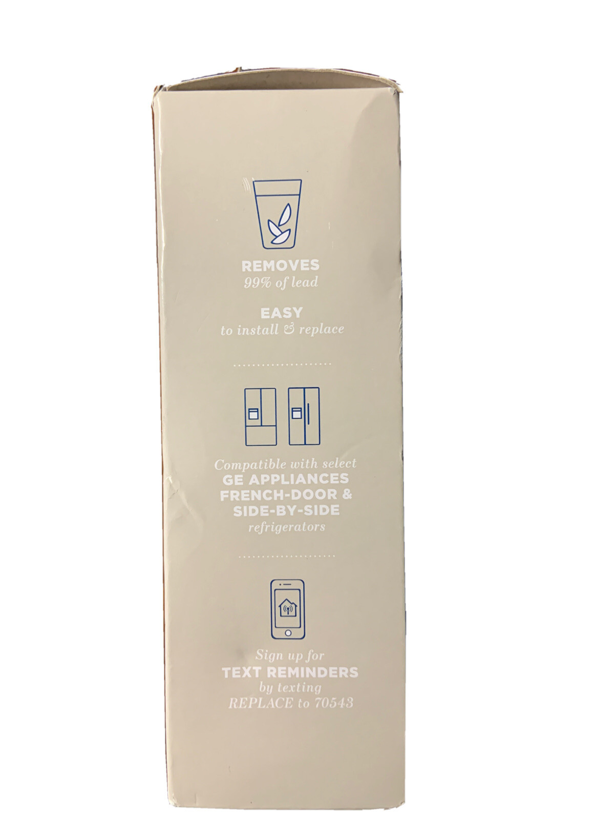 XWF Refrigerator Water Filter for GE Brands Side-By-Side and French Doors New