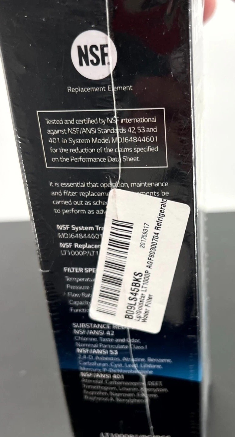 LG LT1000P 6 Month & 200 Gallon Capacity Cartridge Refrigerator Water Filter