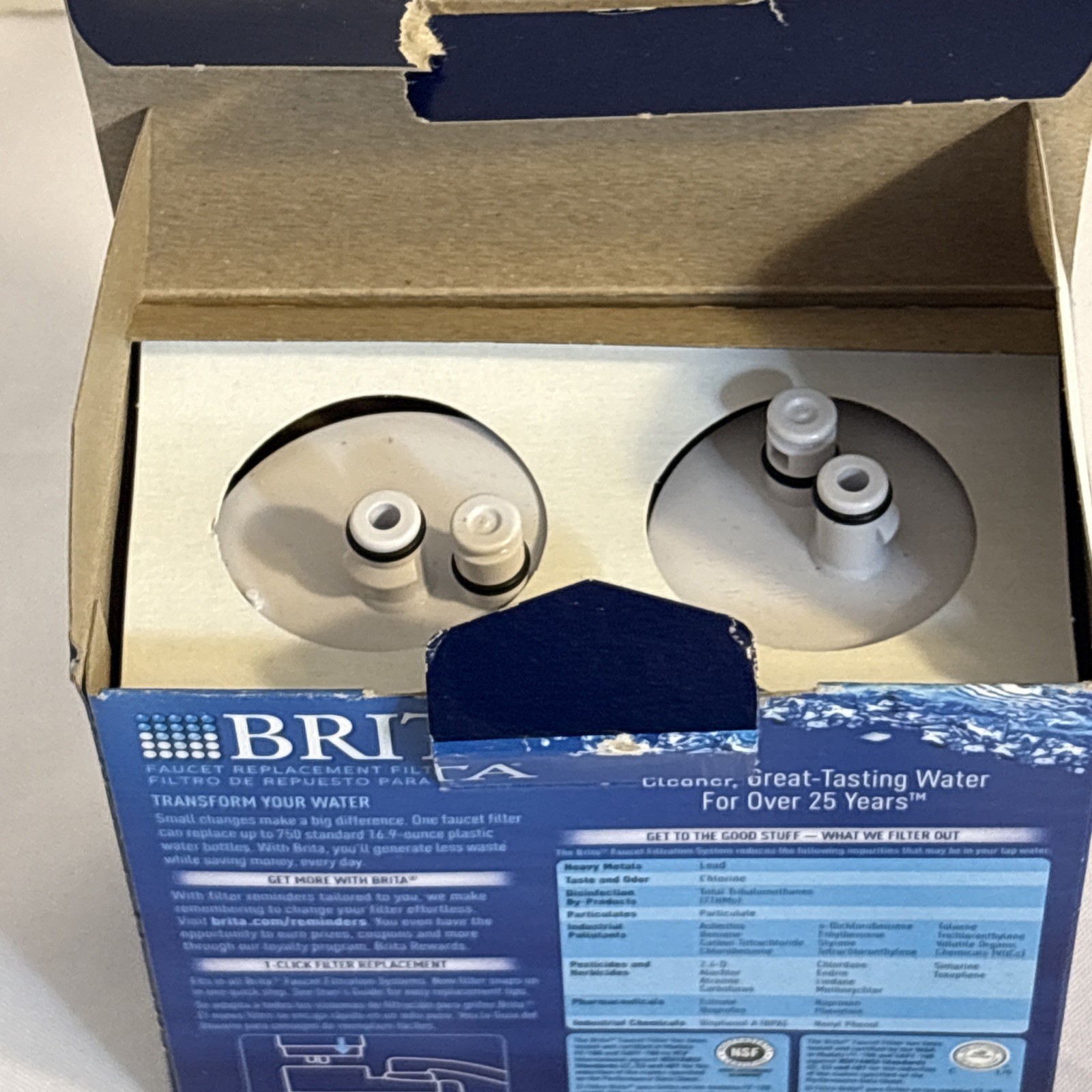 BRITA FR-200 Faucet Replacement Filter 2-PACK 060258363111