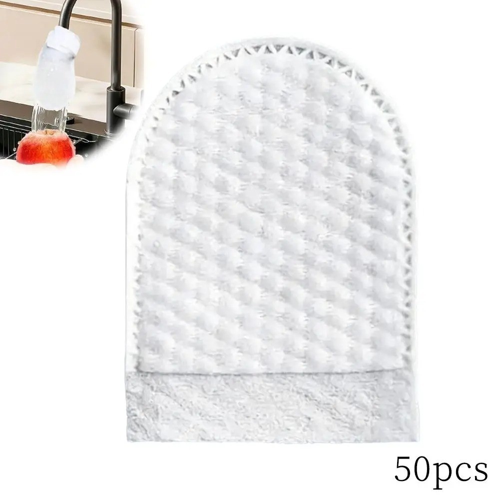 50/100PCS Thickened Faucet Filter Bags Disposable Tap Water Mesh Filter Cotton