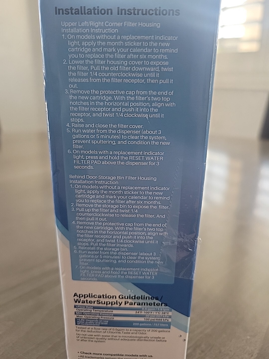ICEPURE RWF4700A + AF004 Refrigerator Air and Water Filter – White
