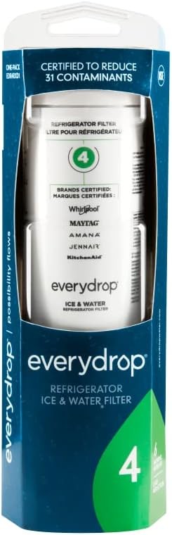 6 Pack Refrigerator Cartridge Ice & Water Filter 4 ED²R4RX²D1 Replacement