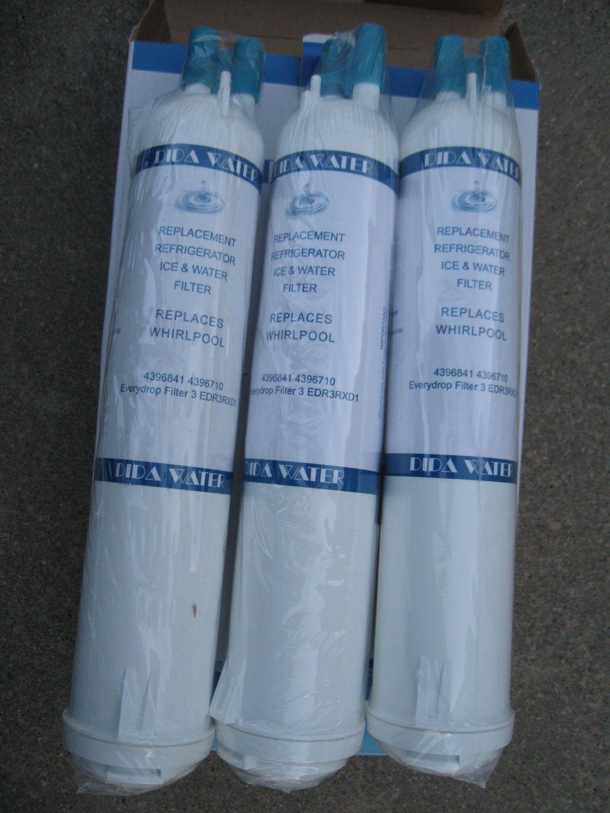 5-pack Dida Ice and Water, Refrigerator Filters #3, 4396841 4396710 EDR3RXD1 New