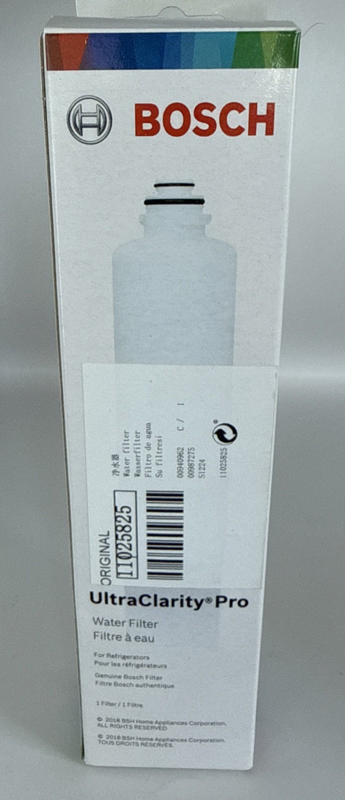 Bosch Twist-In Fridge UltraClarity Pro Water Filter NEW & SEALED $50 Retail