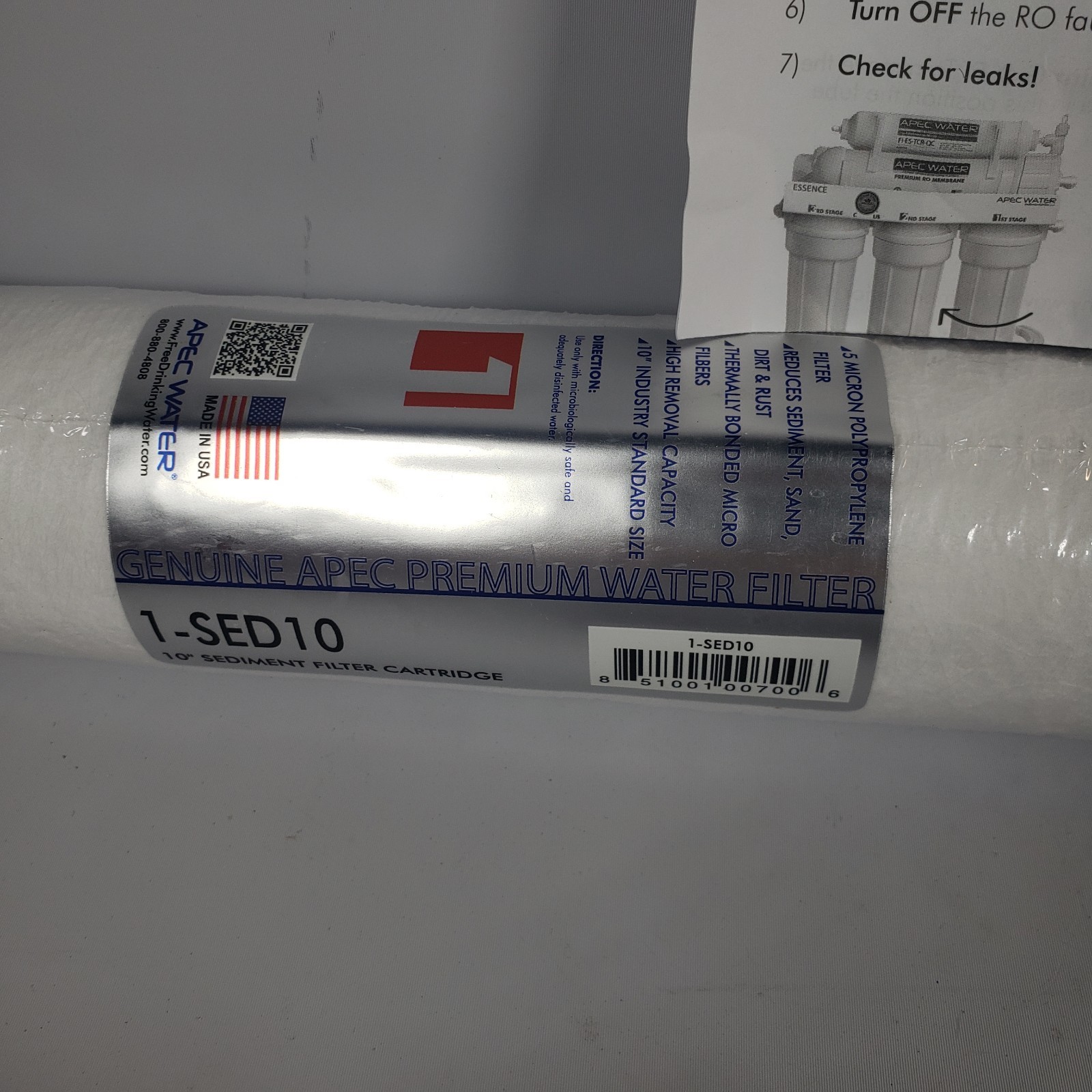 Replacement Water Filters for Ultimate Stage 1-3 Pre-filter Set- Apec Compatible