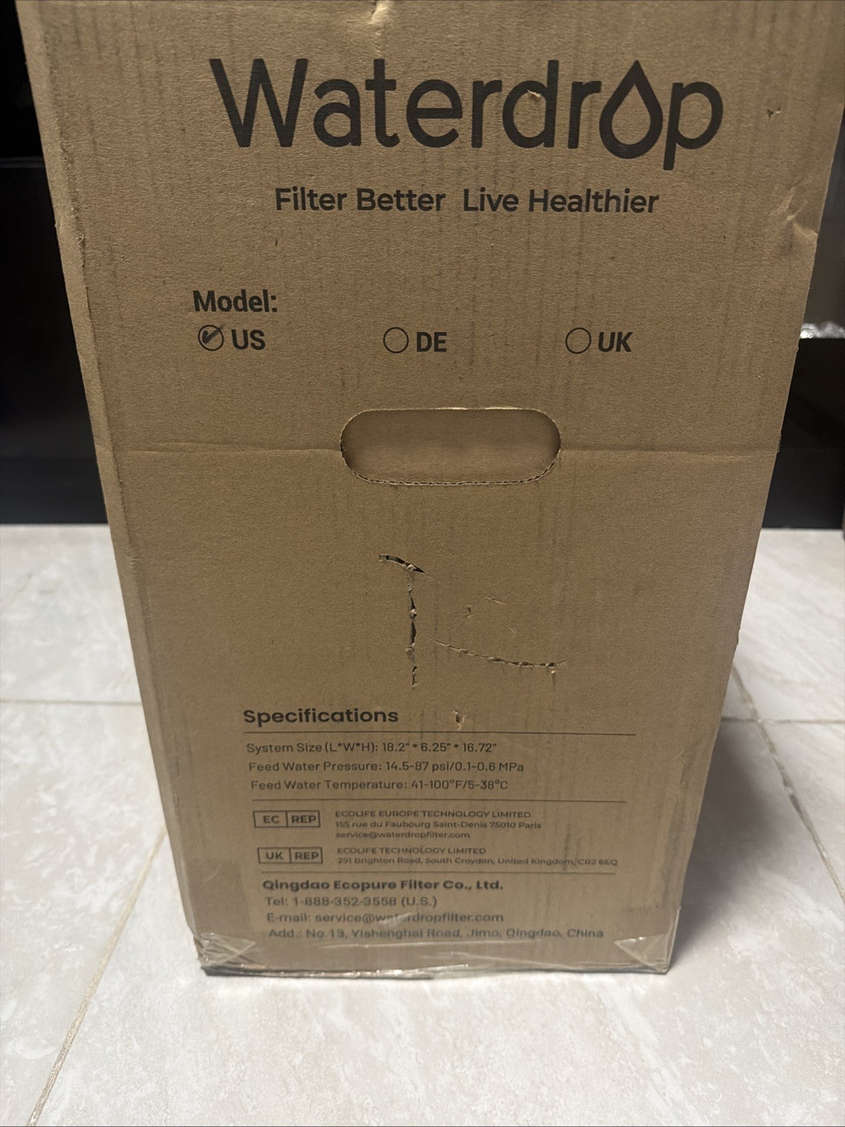 Waterdrop X8-Alkaline Mineral pH+ Reverse Osmosis System, 10-Stage Filtration