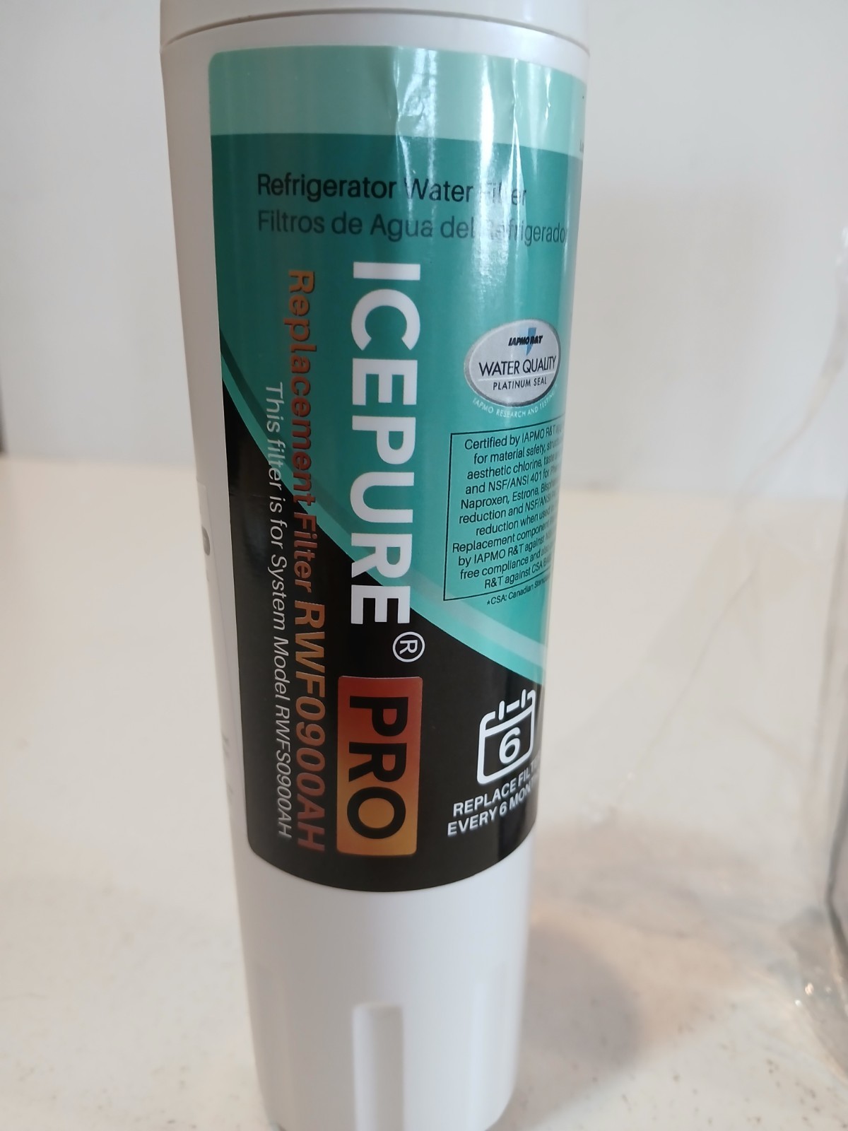 ICEPURE PRO UKF8001 Refrigerator Water Filter Replacement 2Pack NSF 53/42/401​