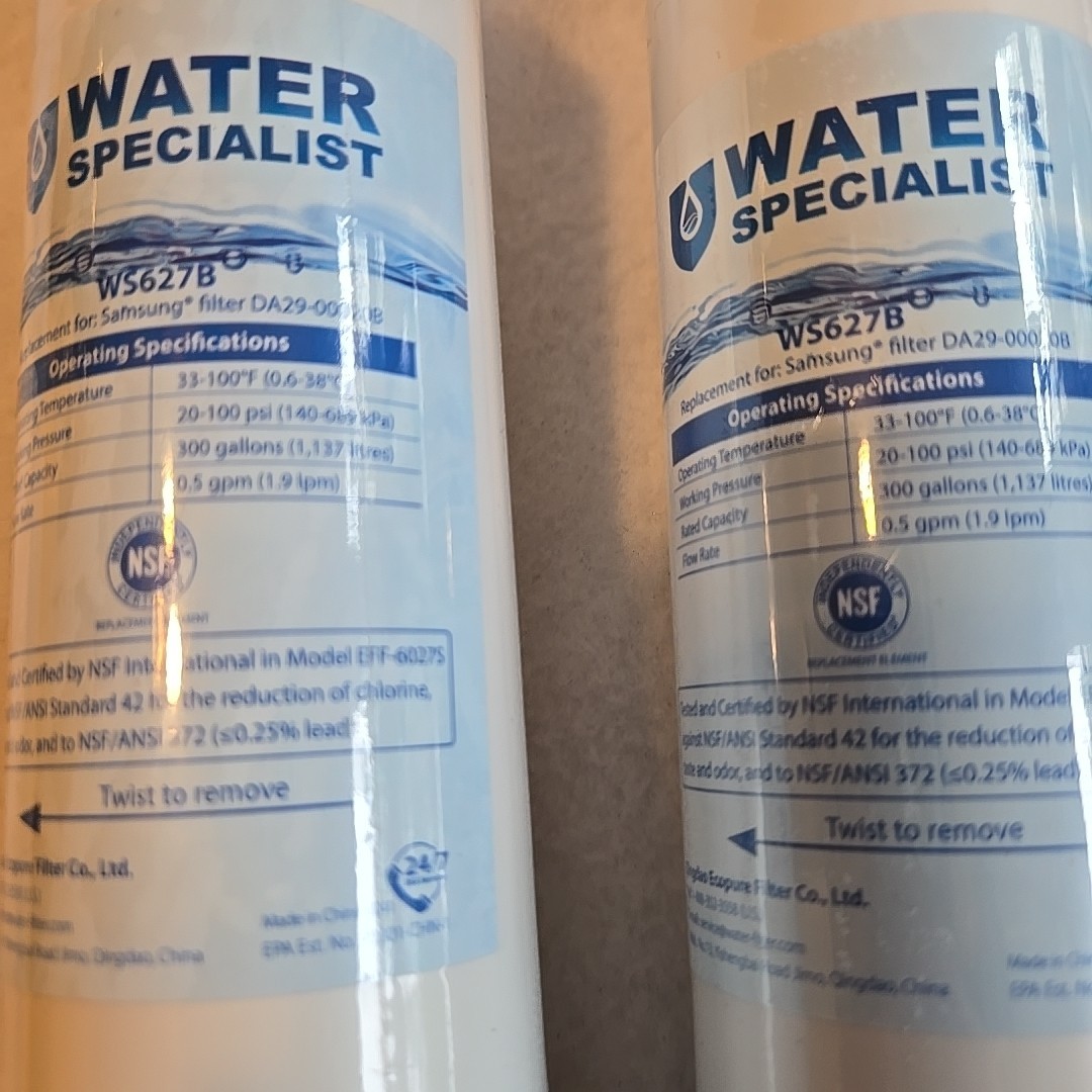 NEW unopened Waterspecialist WS627B water filter – 2 Pack