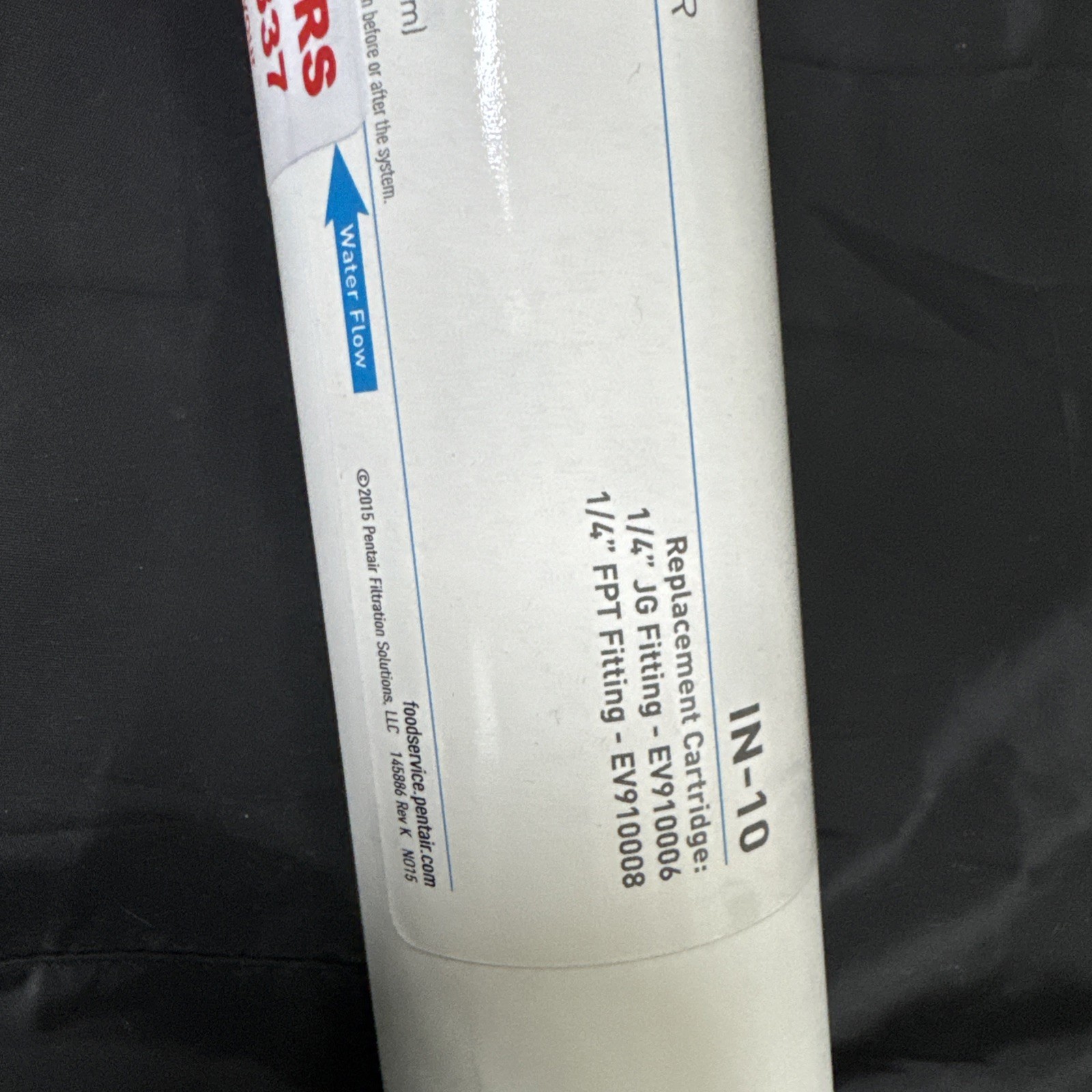 New Everpure IN-10 Inline Water Filter EV9100-08 1/4″ FPT Pentair