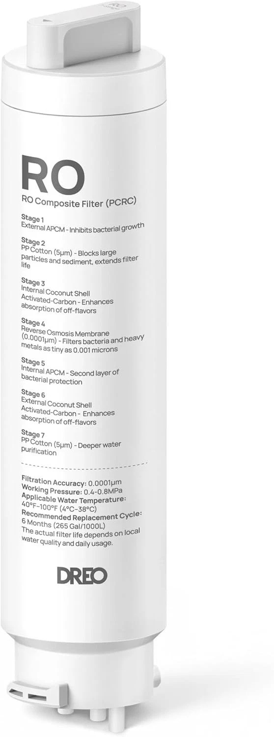 7-in-1 Reverse Osmosis Filter, Replacement for RO Water Filter 112 & 113 & 11…
