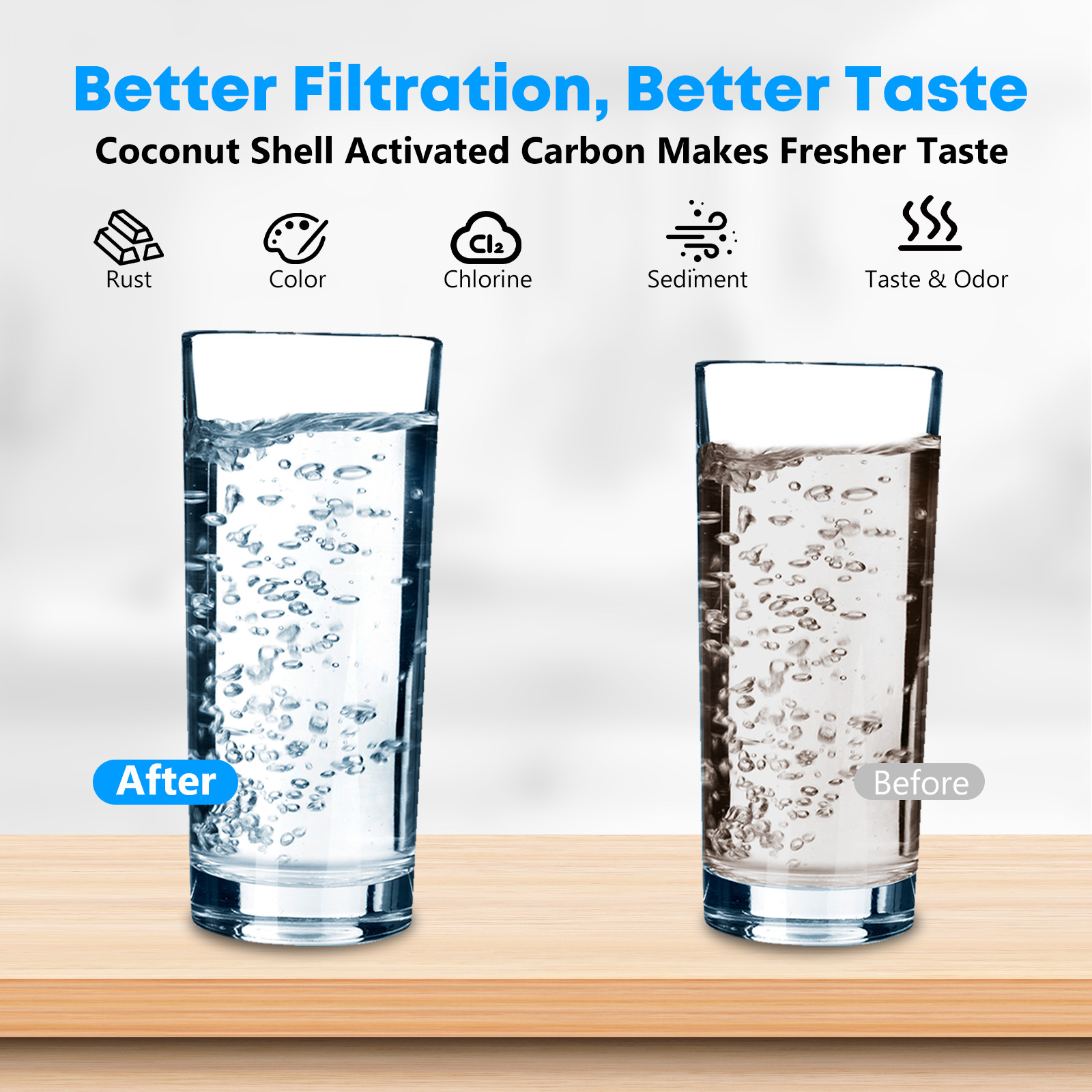 2-pack GE MSWF refrigerator water filter replacement SmartWater filter new