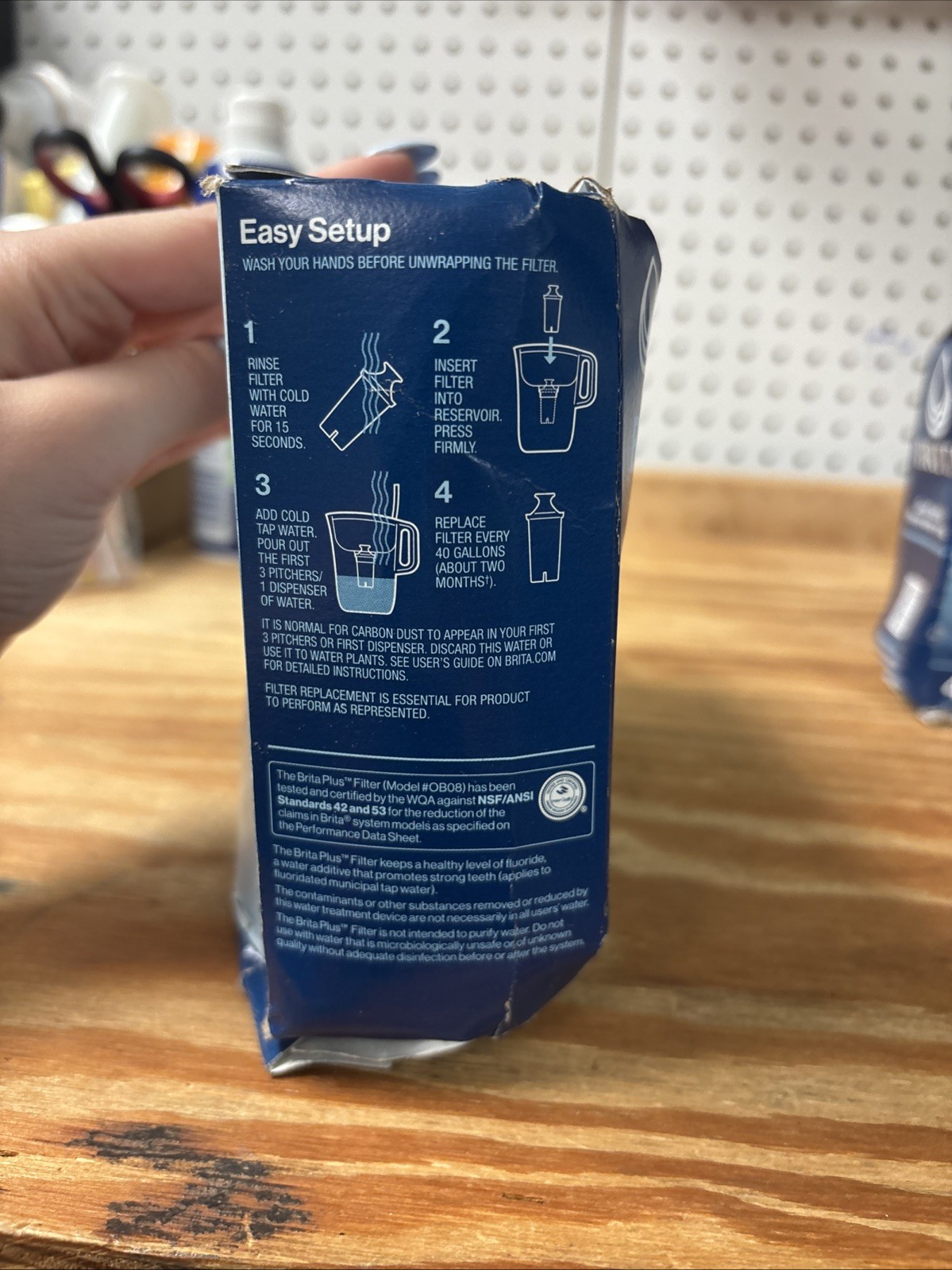 Brita Plus Replacement Water Filter, BPA-Free, High-Density | Lot of 4 | 4 packs