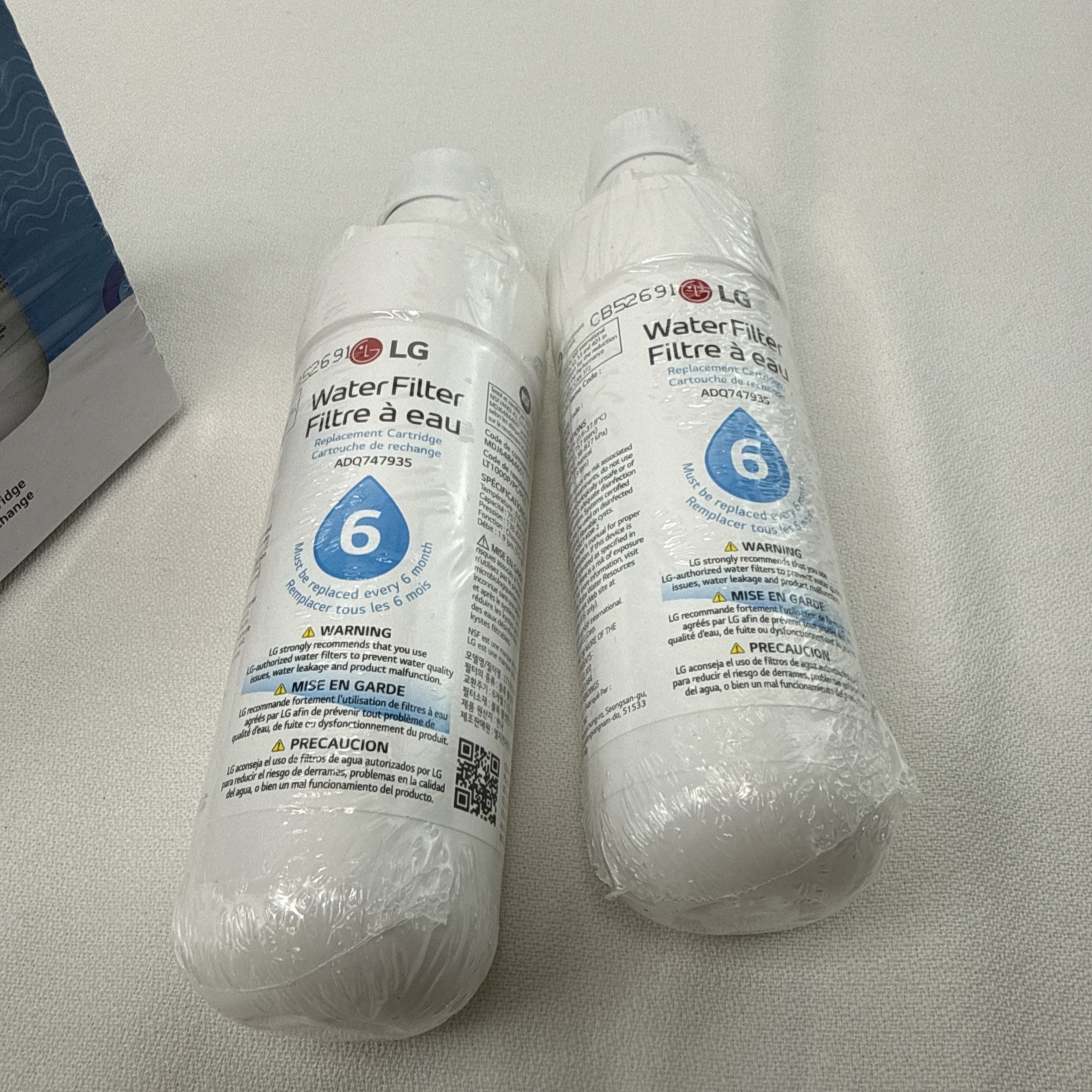 LG LT1000P2 6-Month / 200 Gallon Refrigerator Replacement Water Filter 2 Pack