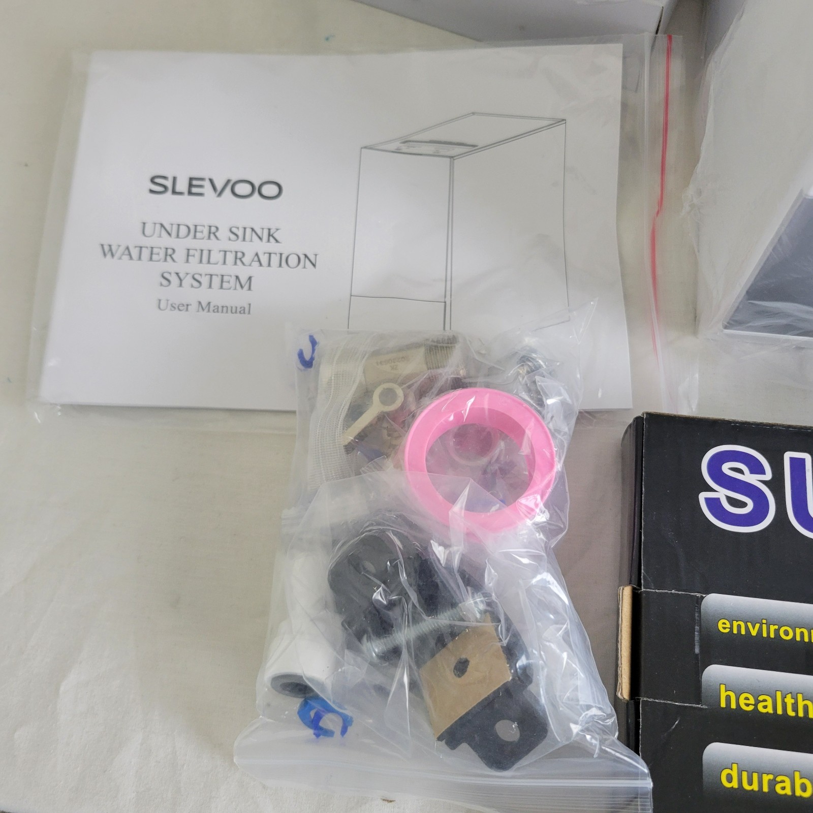 Slevoo SJ-RO75R Reverse Osmosis System 700Gal Under Sink RO Water Filtration
