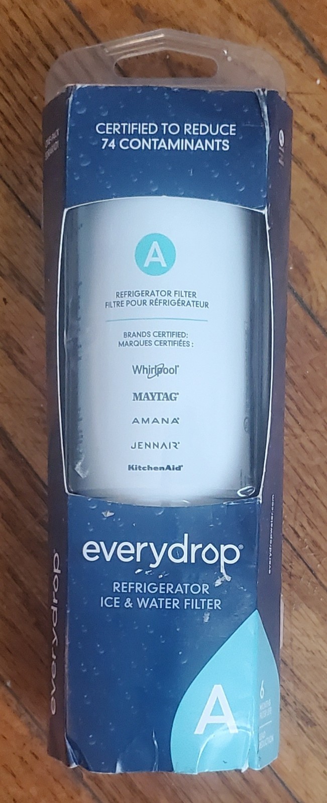 2 Pack EveryDrop by Whirlpool Refrigerator Water Filter A EDRARXD1 Genuine OEM