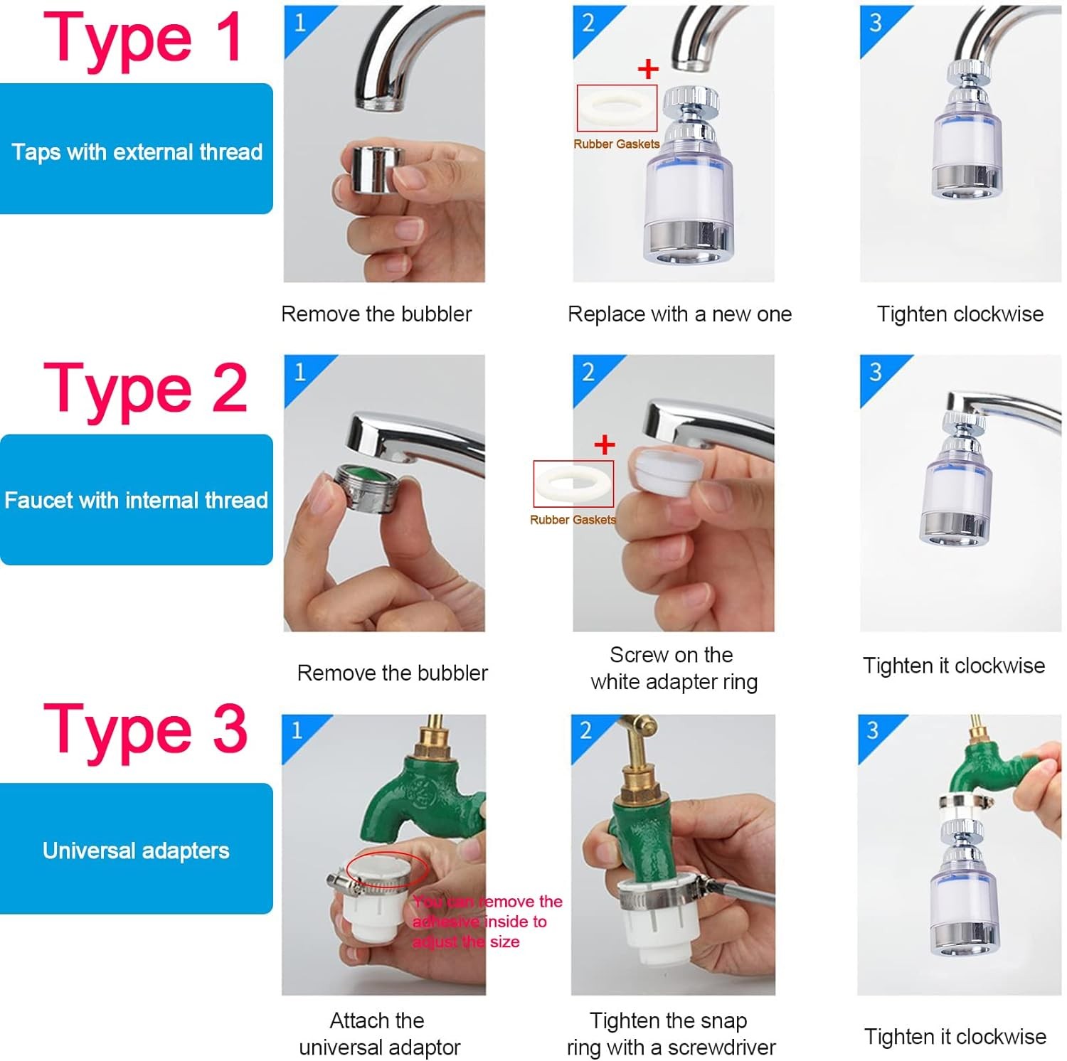 Faucet Water Filter Tap Filtration Kitchen Bathroom Sink Mount Purifier System