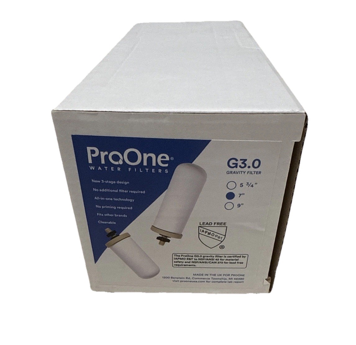 Big+ Gravity Water Filter ProOne G3.0 7″ Filter Elements