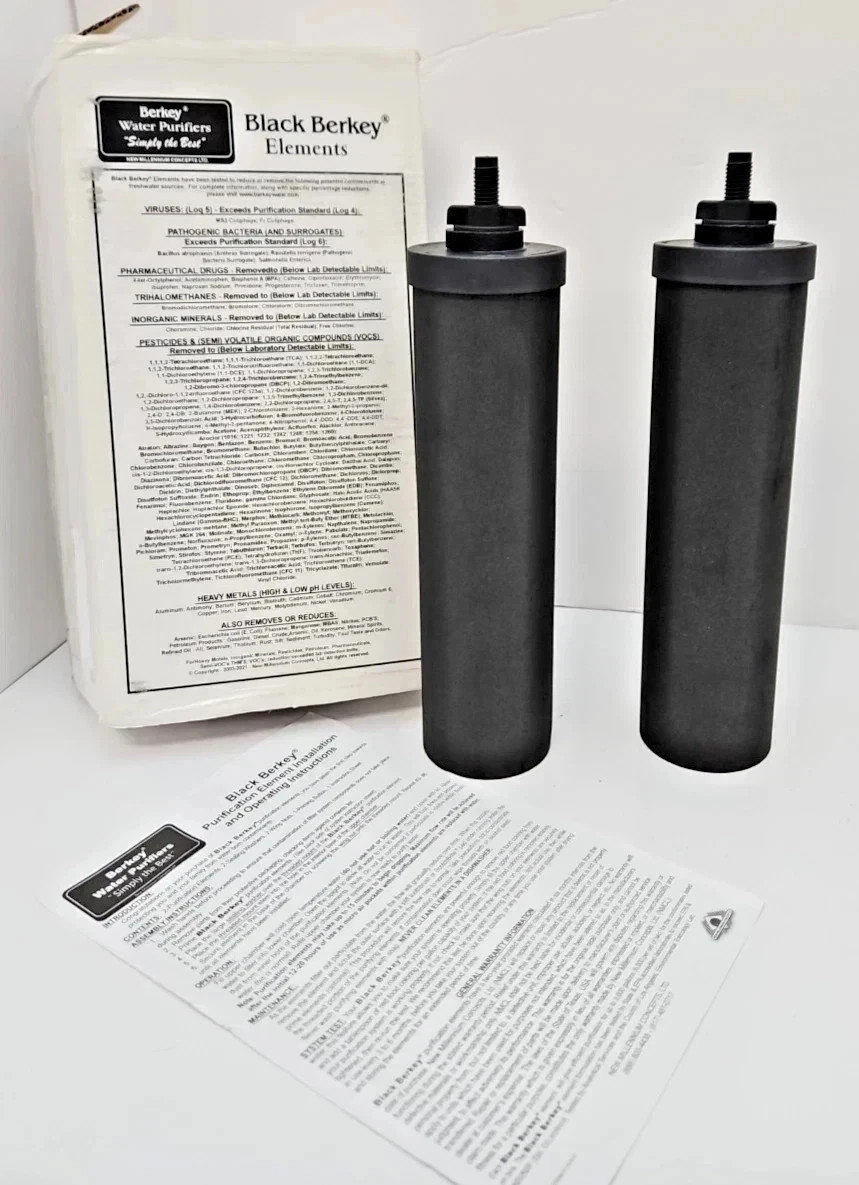 Berkey BB9-2 Authentic Black Purification Elements Replacement Water Filter