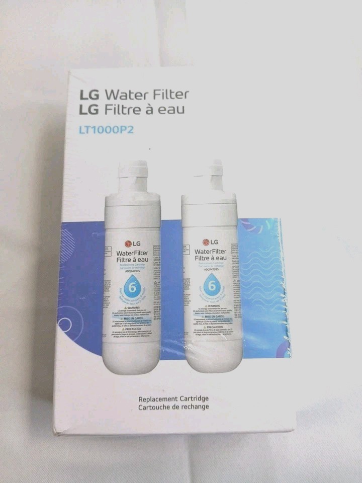 LG LT1000P2 Water Filter Replacement Cartridge 2 Pack White Box OEM #306