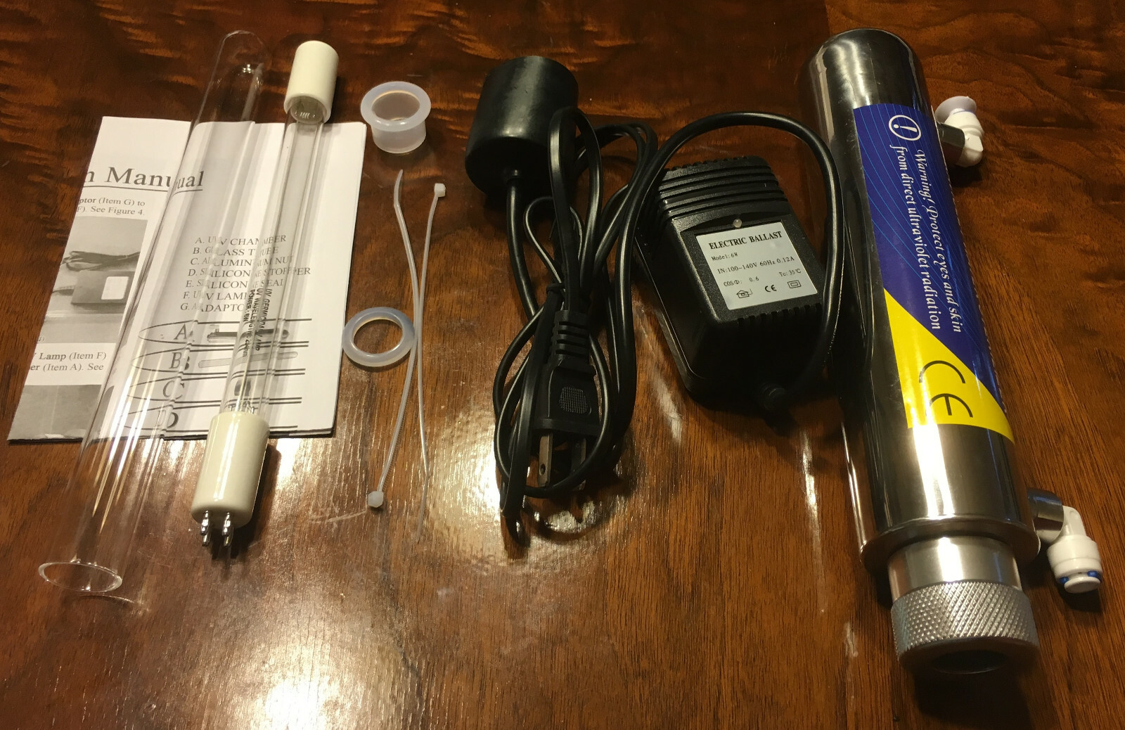 KUF-5 Ultra Filtration/UF+Ultraviolet/UV Under Sink 5 Stage Water Filter System